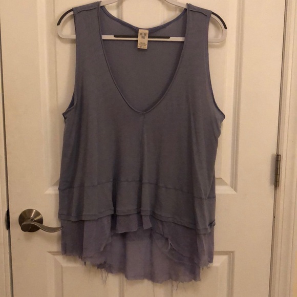 Free People Tops - Free People Oversized Distressed Top